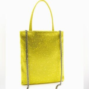 Yellow Chain Strap Women's Bag